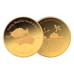 1온스 골드 독도 불리온 메달
